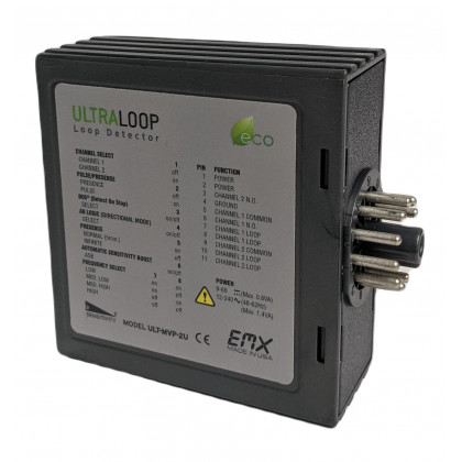EMX ULTRA-MVP-2 Two-Channel Multi-Voltage Vehicle Loop Detector